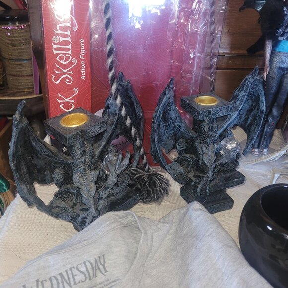 Goth Lot Jack Skellington & Wednesday Addams READ - Picture 4 of 17